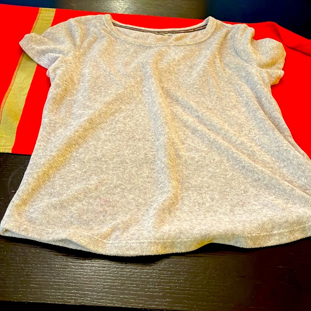 Anthropologie Saturday Sunday French velour-terry poor-boy t-shirt